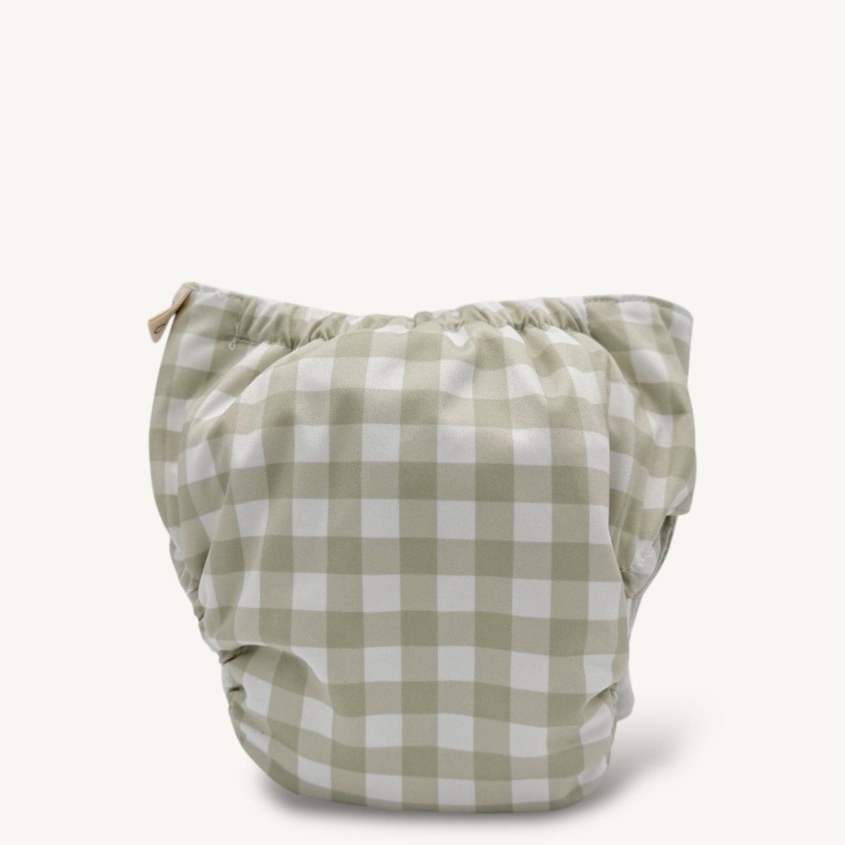 Newborn Wipeable Cover | Green Gingham - Mimi & Co