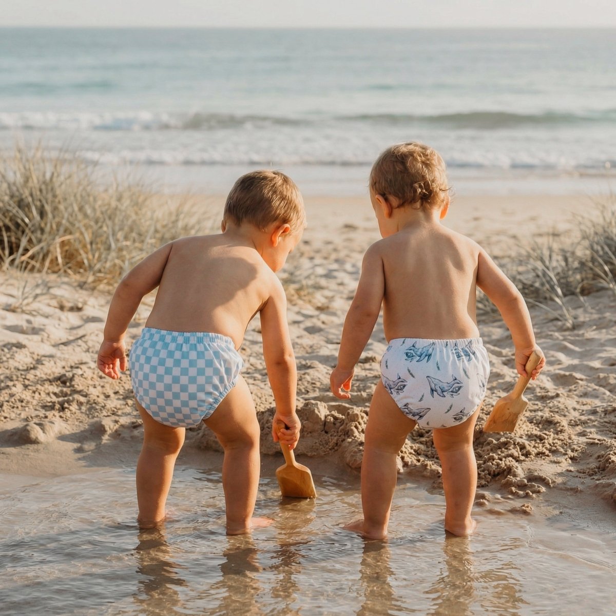 One - Size Reusable Mimi® Swim Nappy | Blue Dusk [Ships 14th March] - Mimi & Co