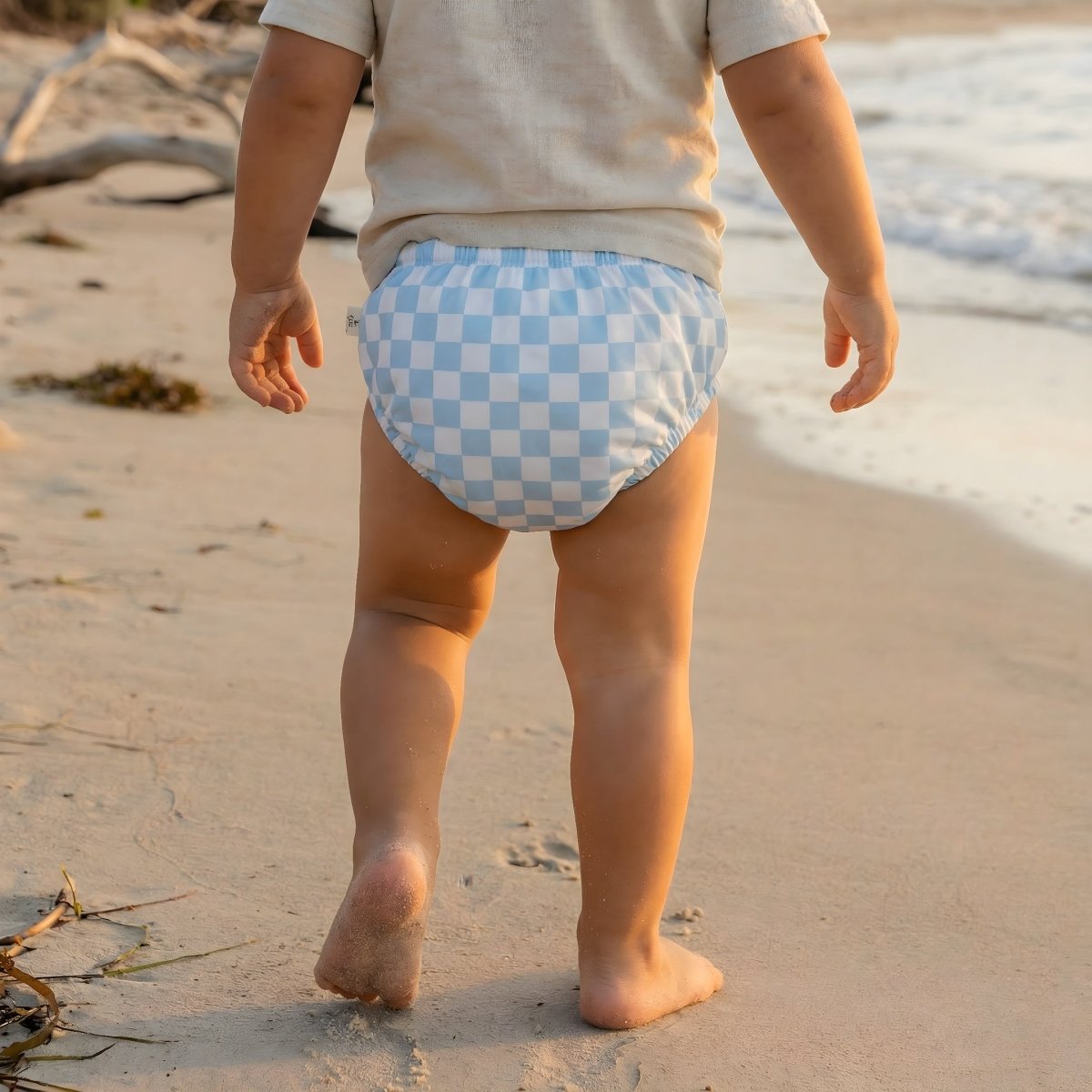 One - Size Reusable Mimi® Swim Nappy | Blue Dusk [Ships 14th March] - Mimi & Co
