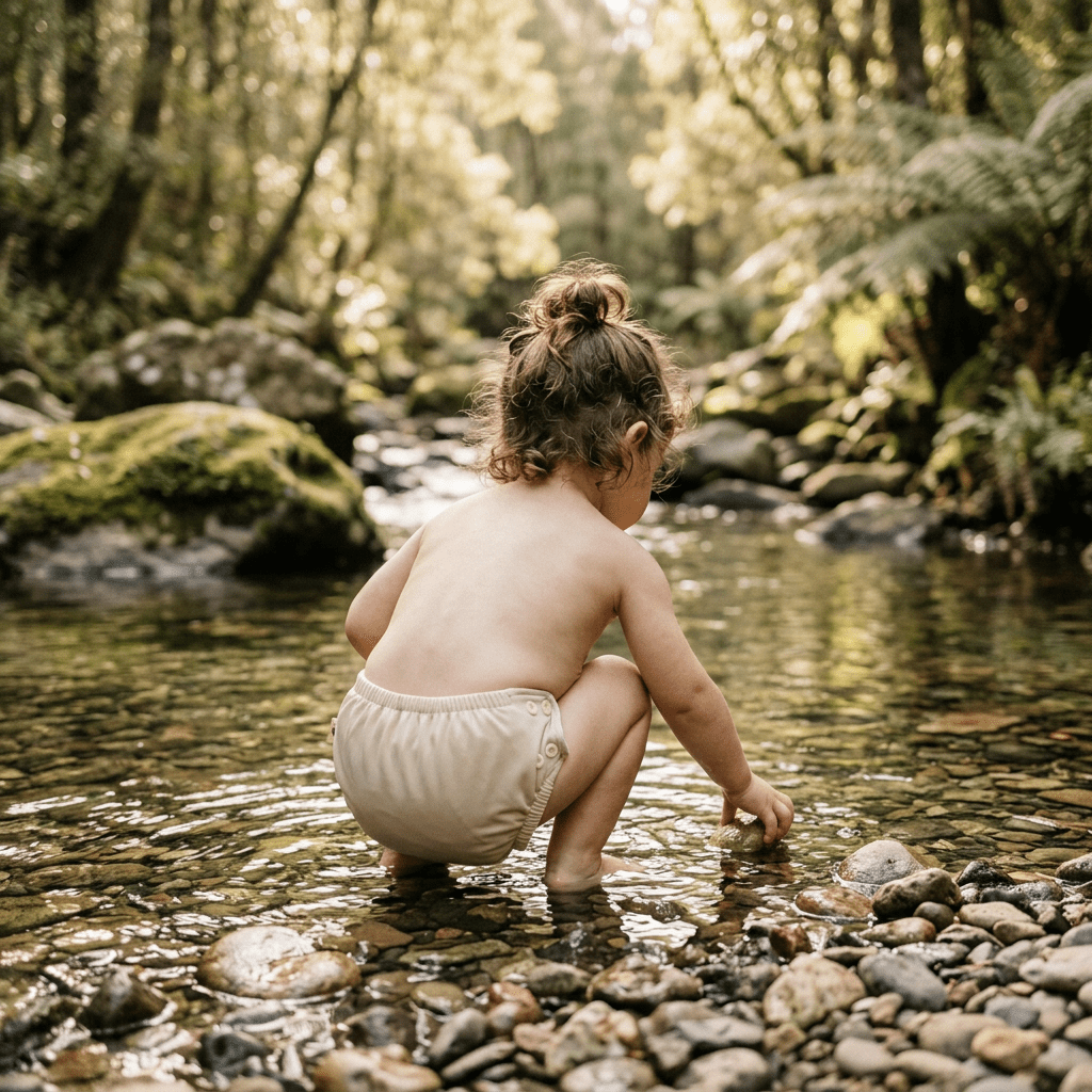 One-Size Reusable Mimi® Swim Nappy | Pearl - Mimi & Co