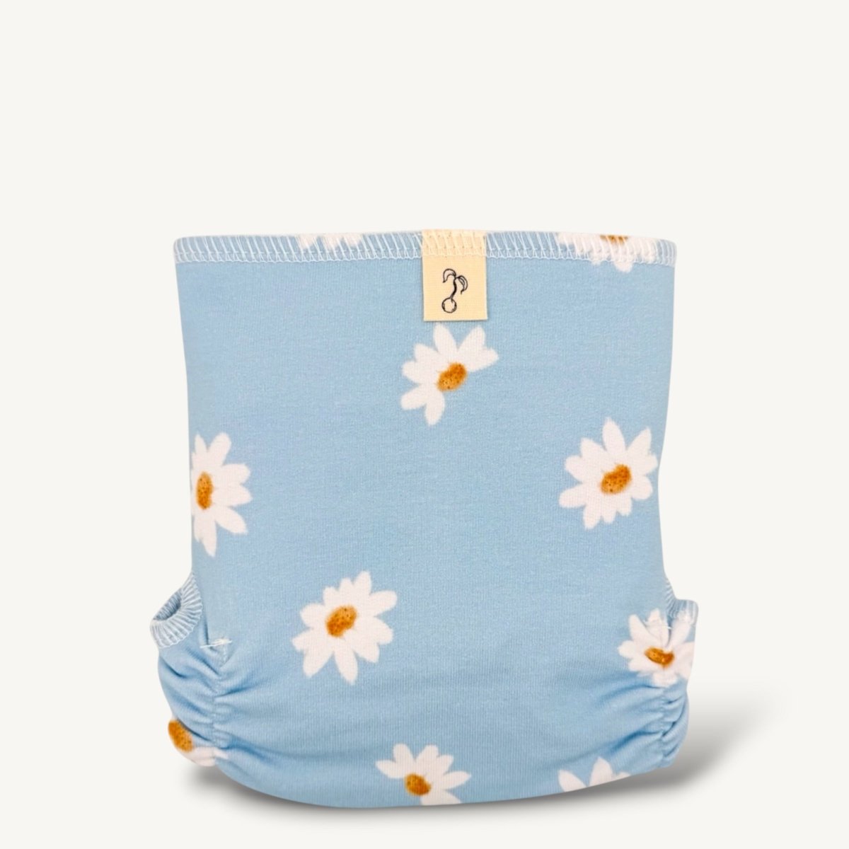 One - Size Stretchy Cotton Preflat | Blue Daisy - Mimi & Co