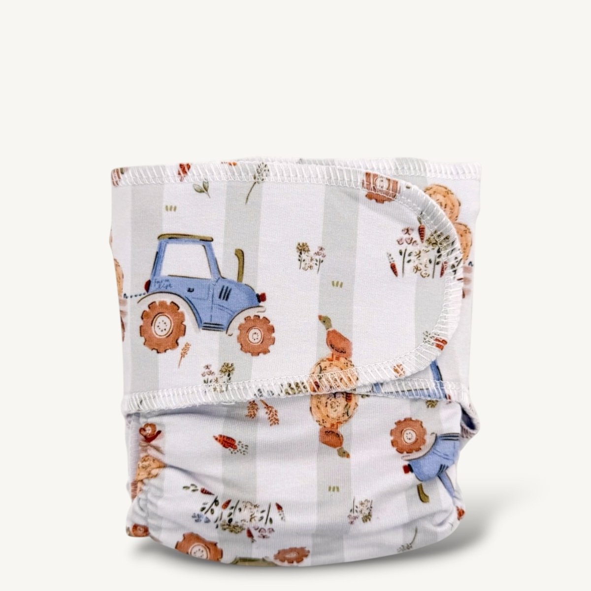 One - Size Stretchy Cotton Preflat | Tractor - Mimi & Co