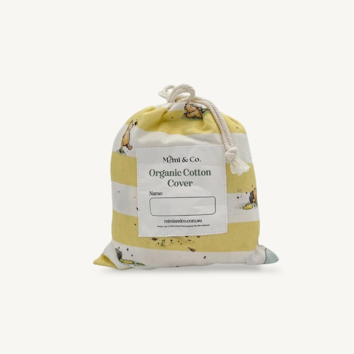 Organic Cotton Jersey Bassinet Sheet | Poo Stripe [PreOrder] - Mimi & Co