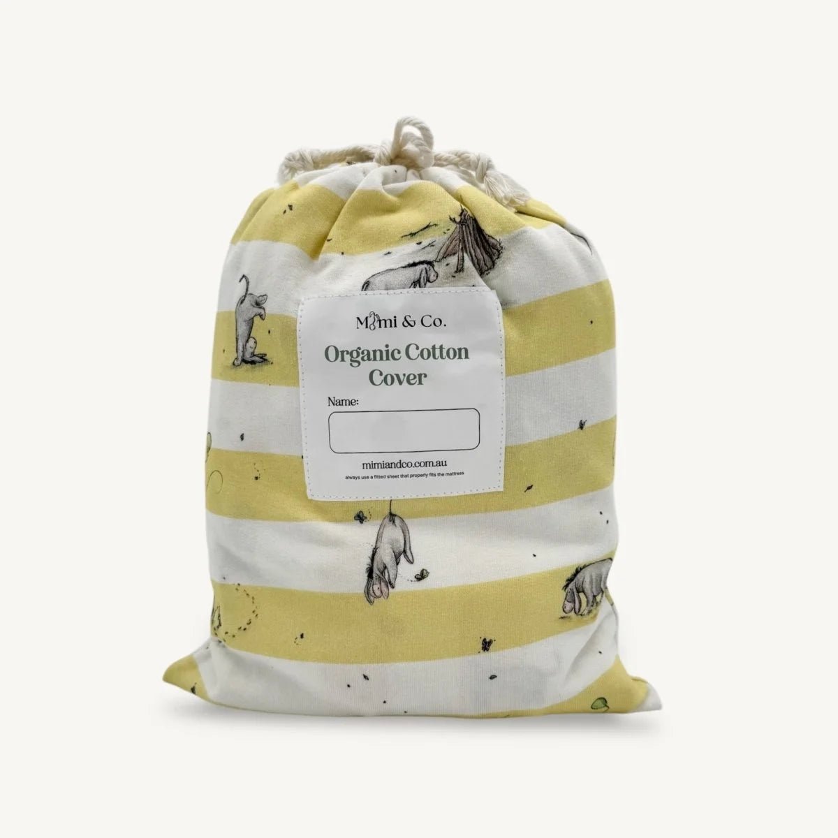 Organic Cotton Jersey Cot Sheet | Stripe [PreOrder] - Mimi & Co