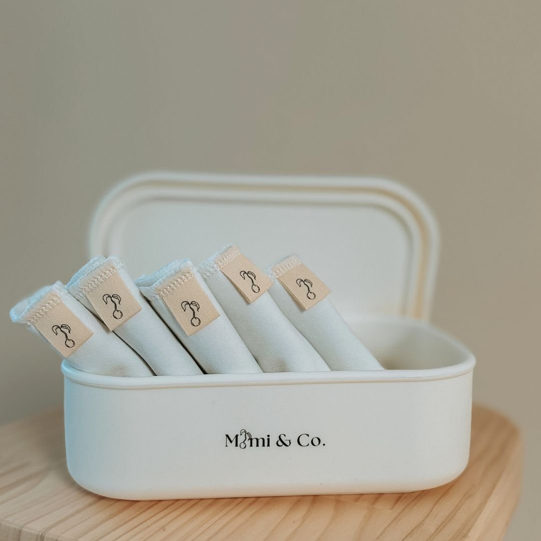 Organic Cotton Wipes [5 Pack] - Mimi & Co