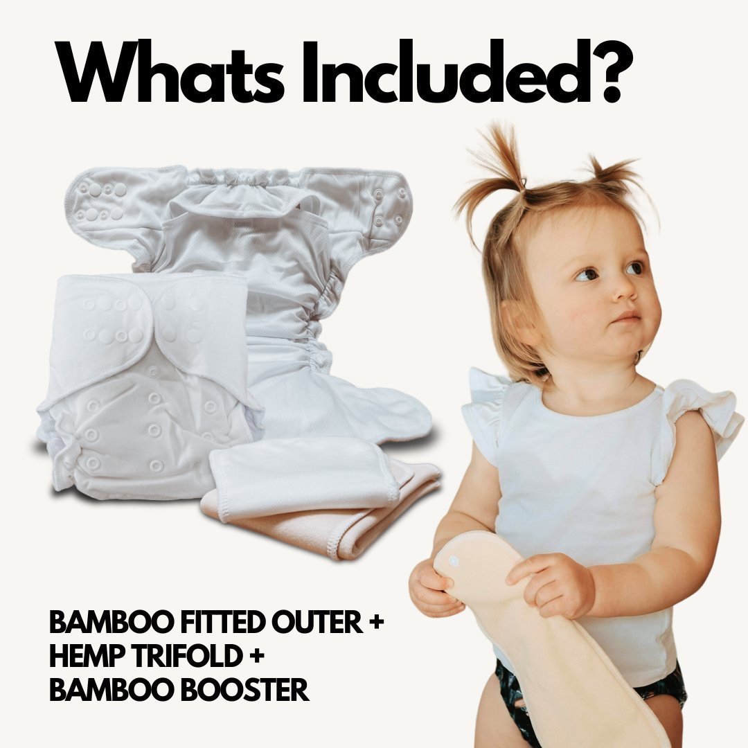 OSFM Bamboo Fitted Nappy - Mimi & Co