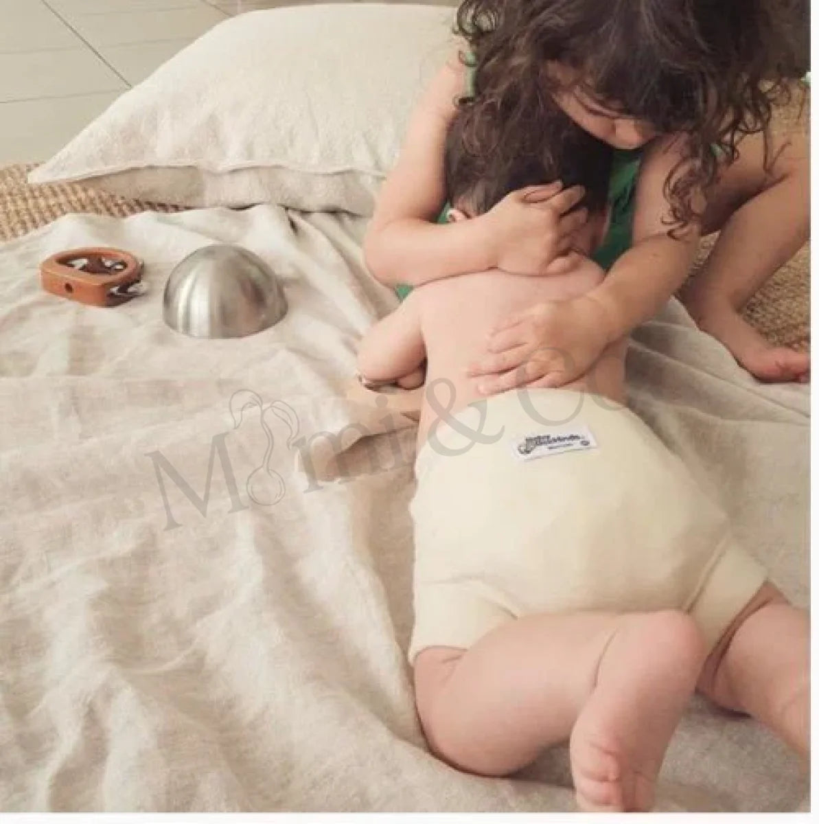 OSFM Bamboo Fitted Nappy + Wool Cover + Lanolin - Mimi & Co