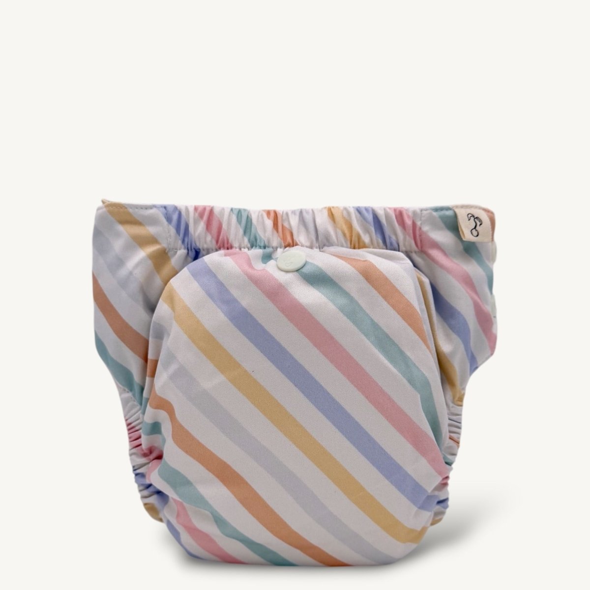 Rainbow Stripe 2.0 Modern Cloth Nappy - Mimi & Co