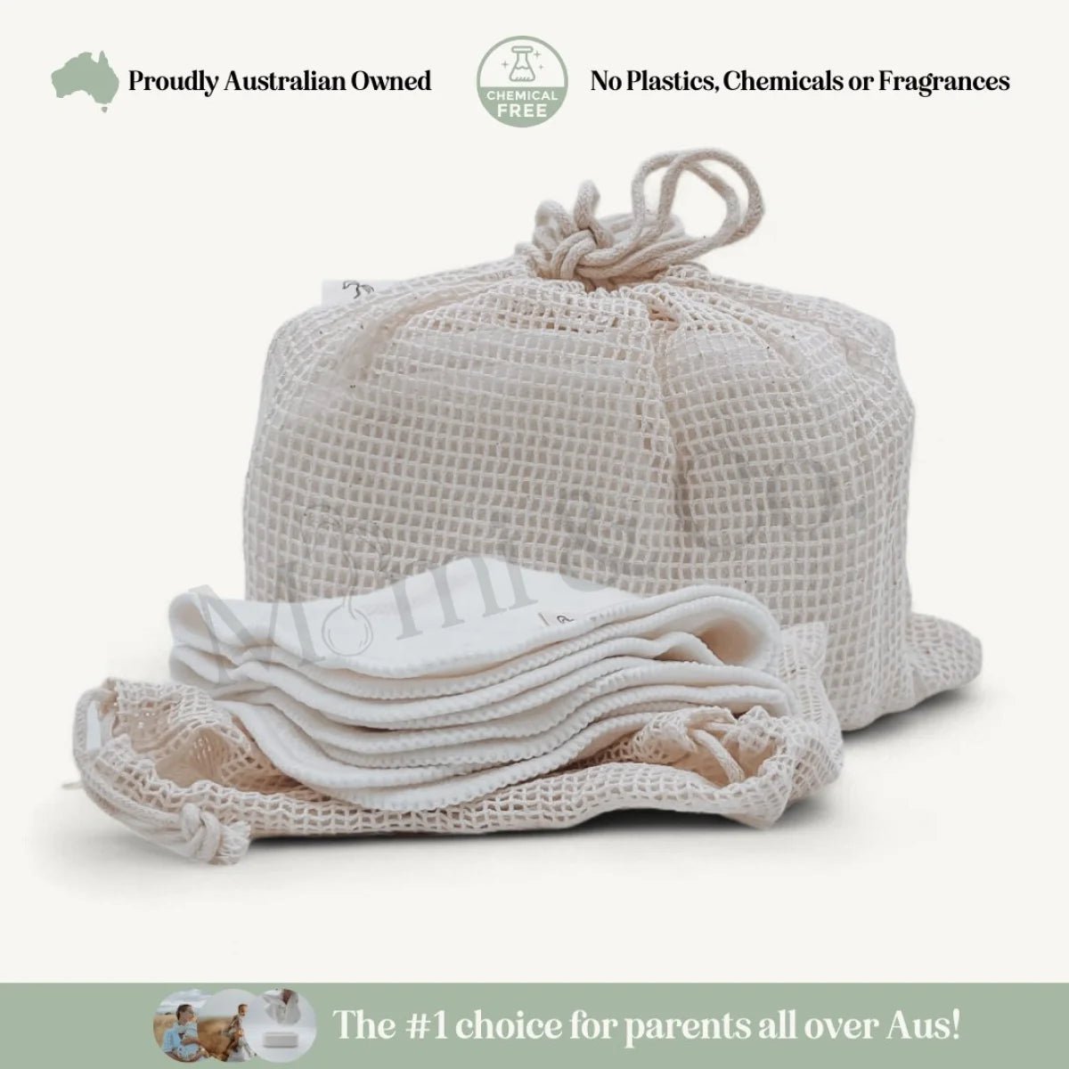 Reusable Bamboo Wipes [5 Pack] - Mimi & Co