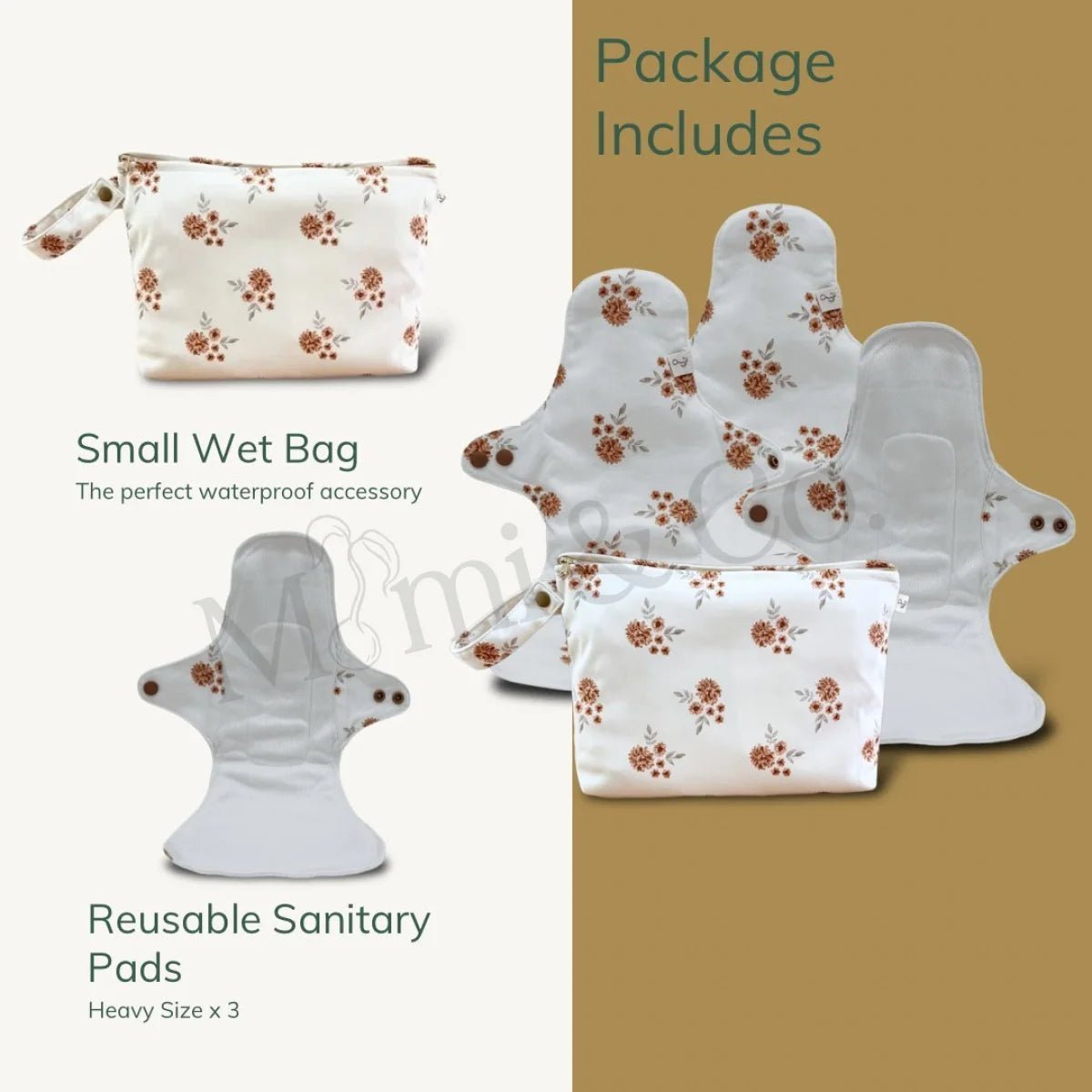 Reusable Mimi® Menstrual Pad Bundle | Heavy - Mimi & Co