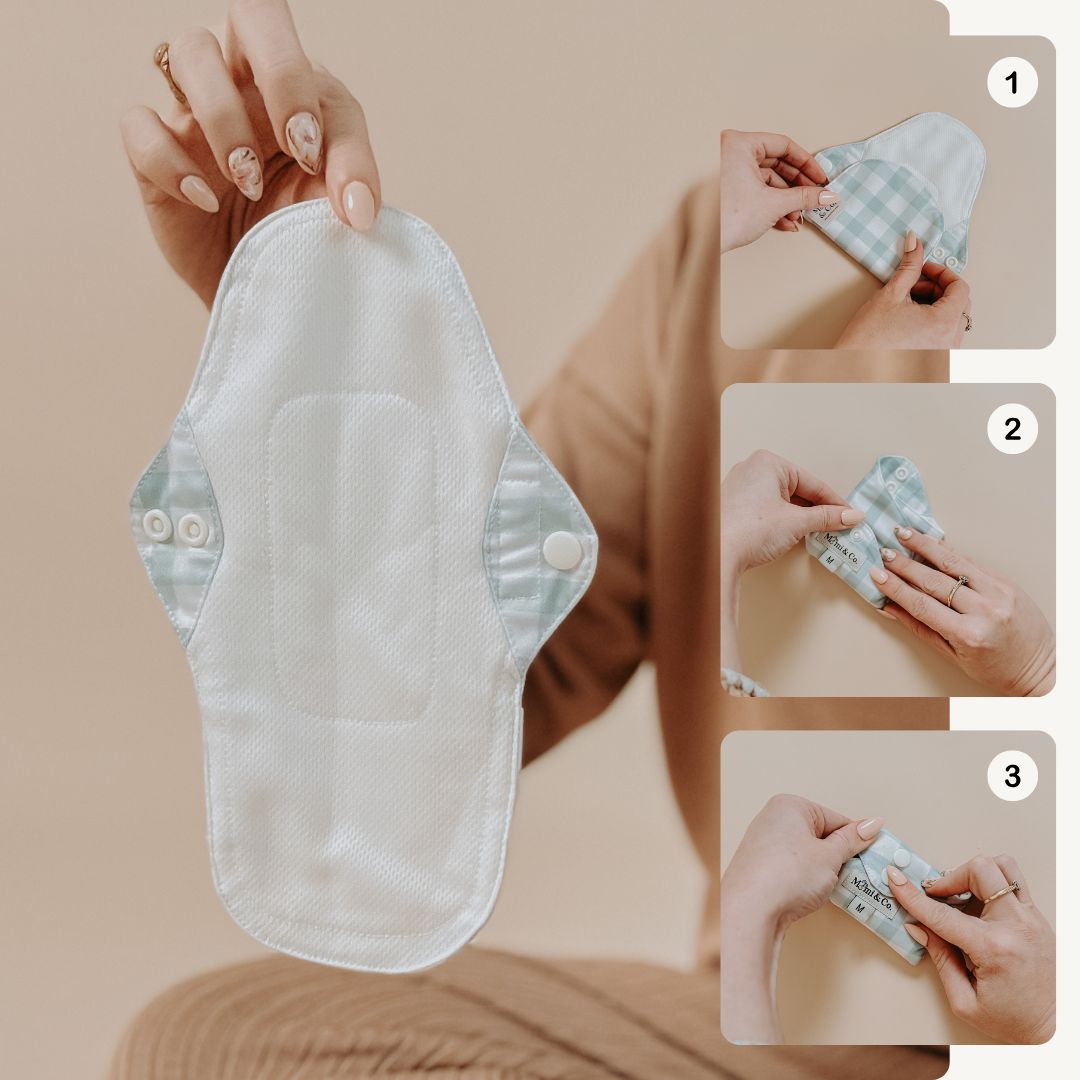 Reusable Mimi® Menstrual Sanitary Pad | Medium 3 Pack [Shipping 30/9] - Mimi & Co