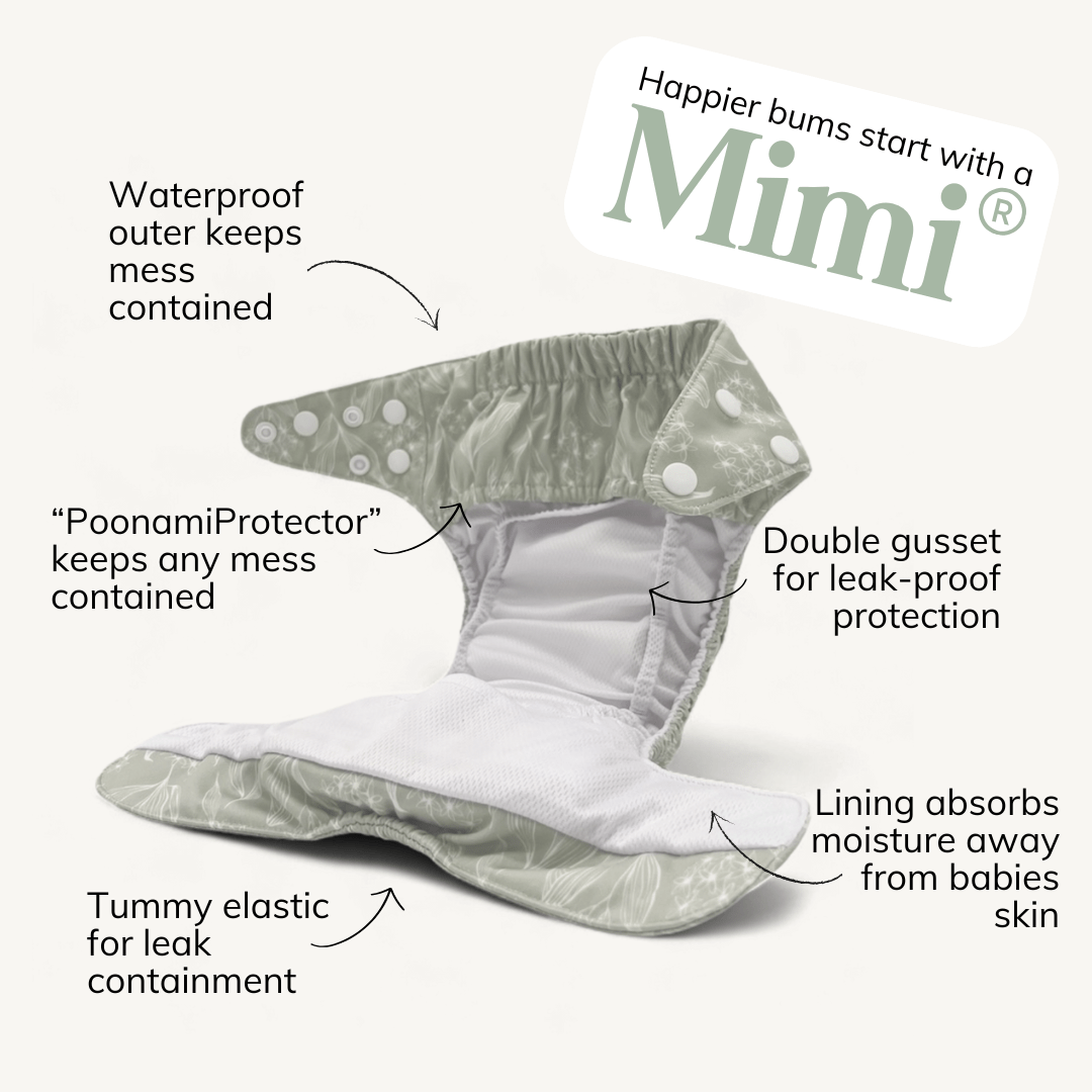 Spotted Gum 2.0 Modern Cloth Nappy - Mimi & Co