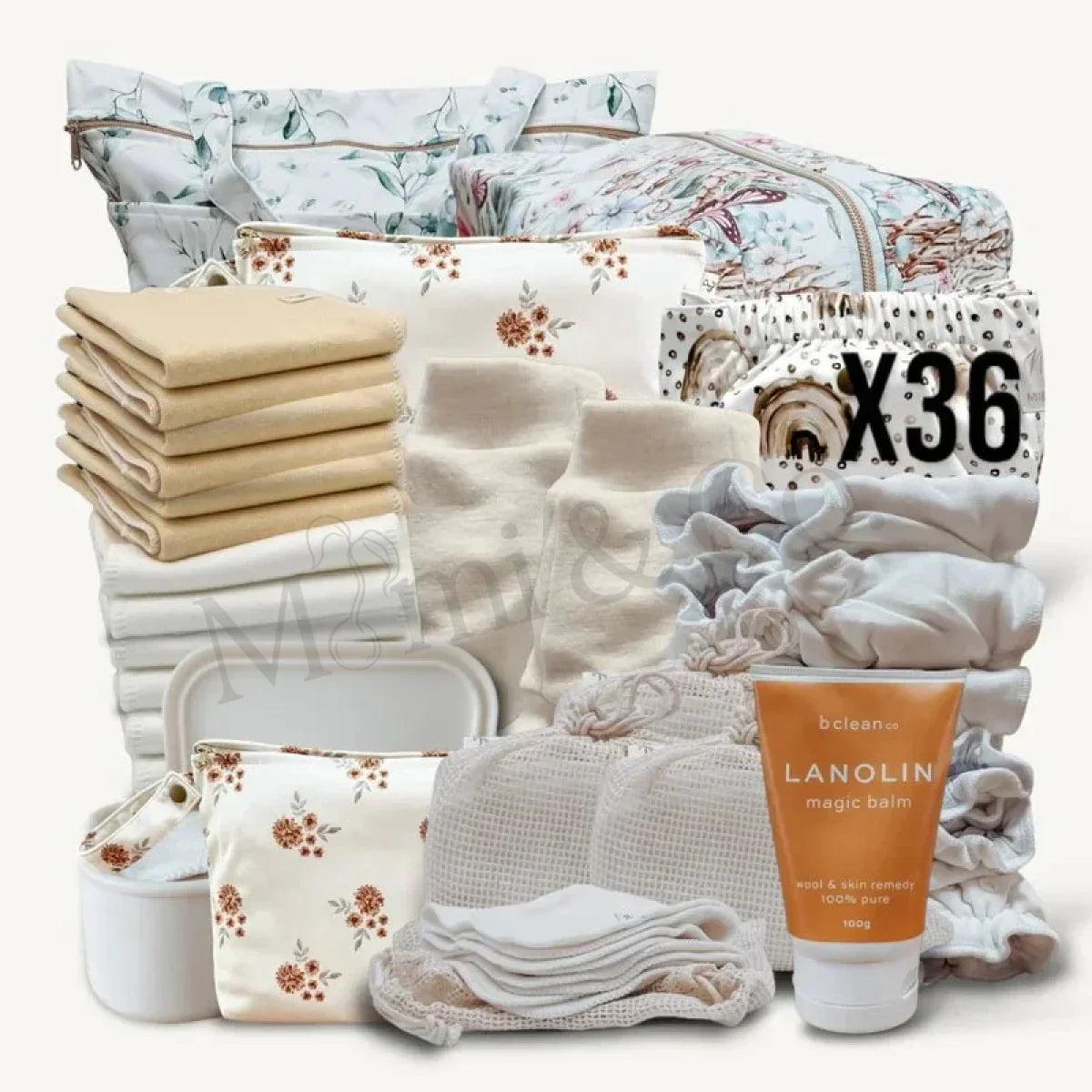 The Ultimate Full Time Stash (Bamboo Terry) [Fitted Night Nappies] - Mimi & Co