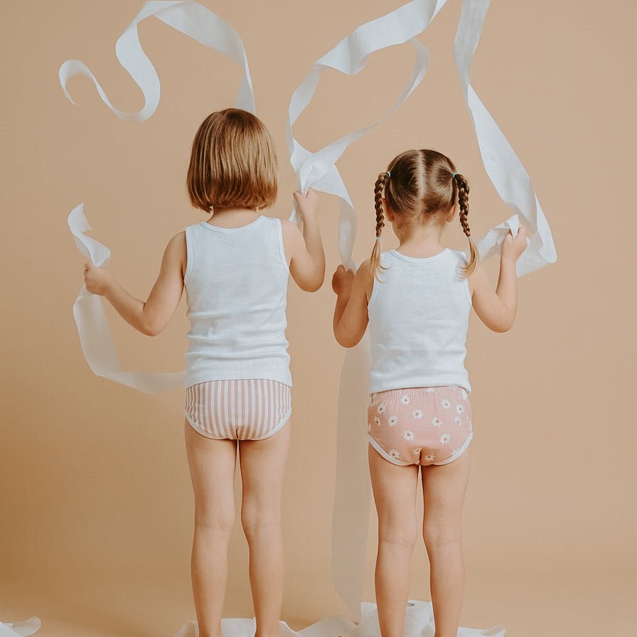 Toilet Training Undies Pants 2.0 | Pink Stripe [Ships October] - Mimi & Co