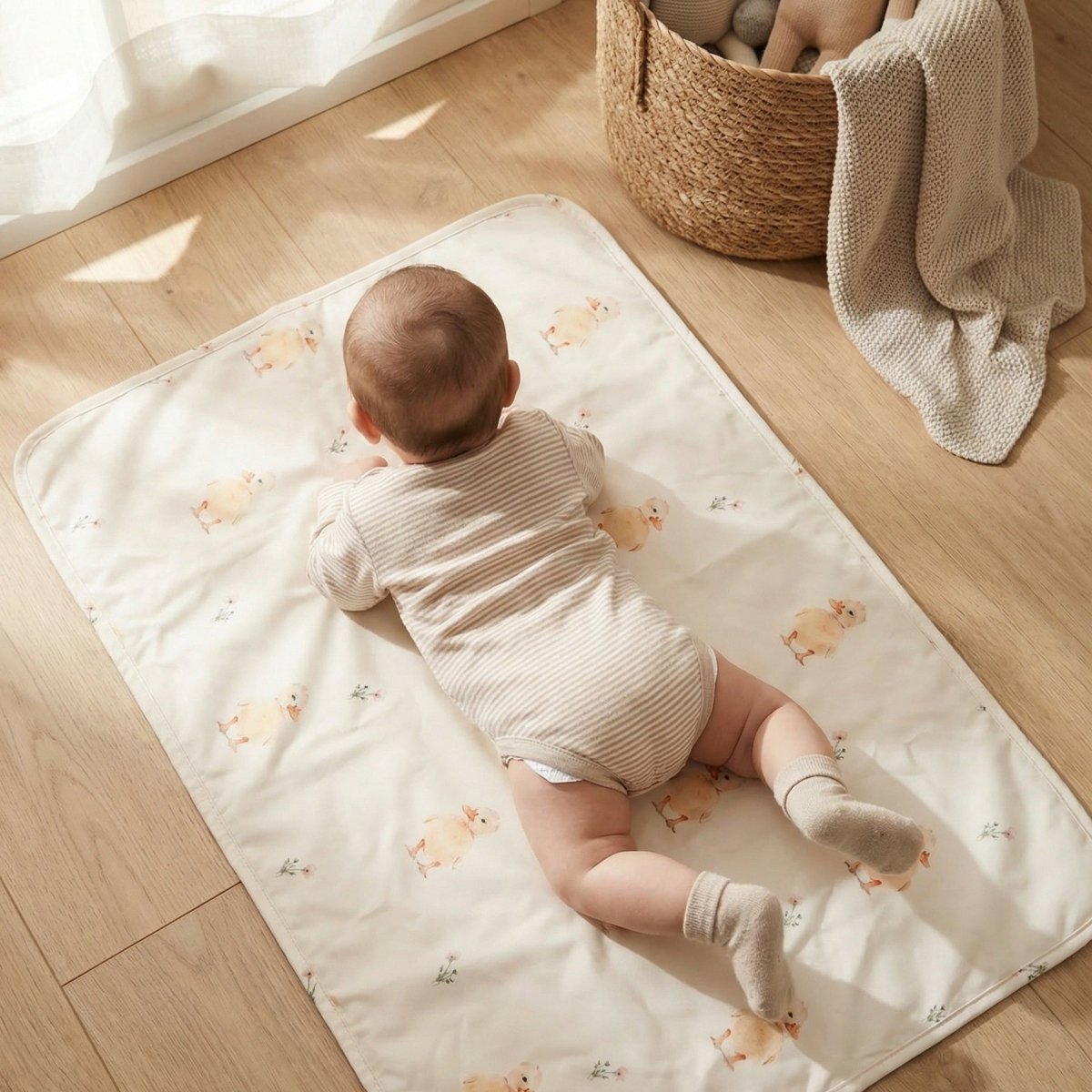 Travel Bamboo Change Mat | Baby Duck - Mimi & Co