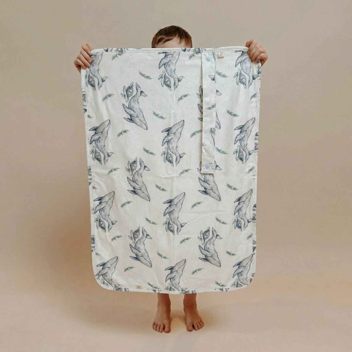 Travel Bamboo Change Mat | Whales - Mimi & Co