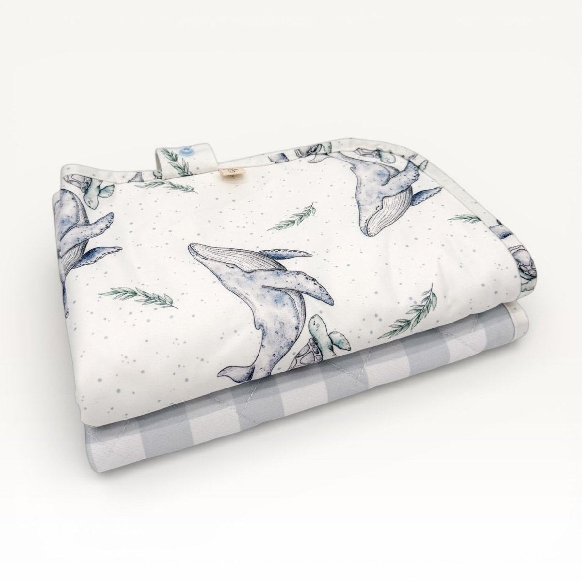 Travel Bamboo Change Mat | Whales - Mimi & Co