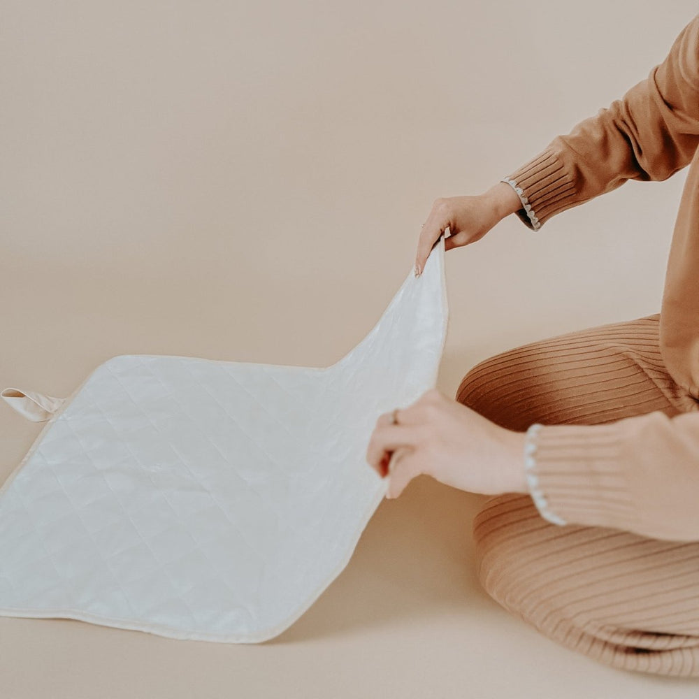 Bamboo Travel Change Mat - Portable Folding | Reversible, Waterproof