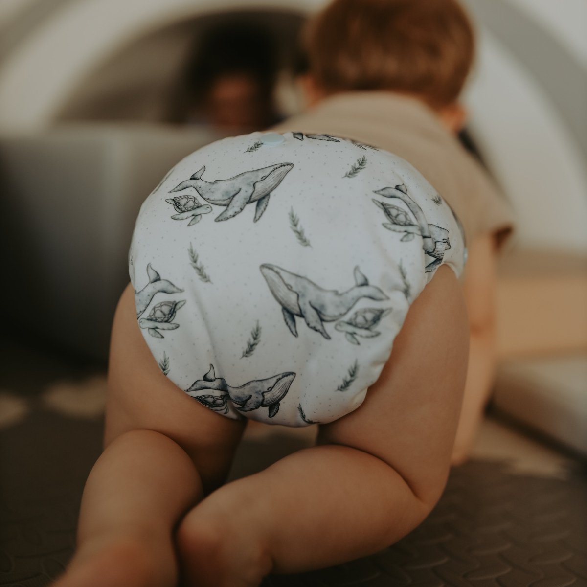 Whales 2.0 Mimi® Cloth Nappy - Mimi & Co