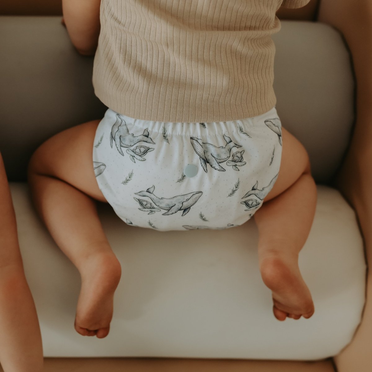 Whales 2.0 Mimi® Cloth Nappy - Mimi & Co