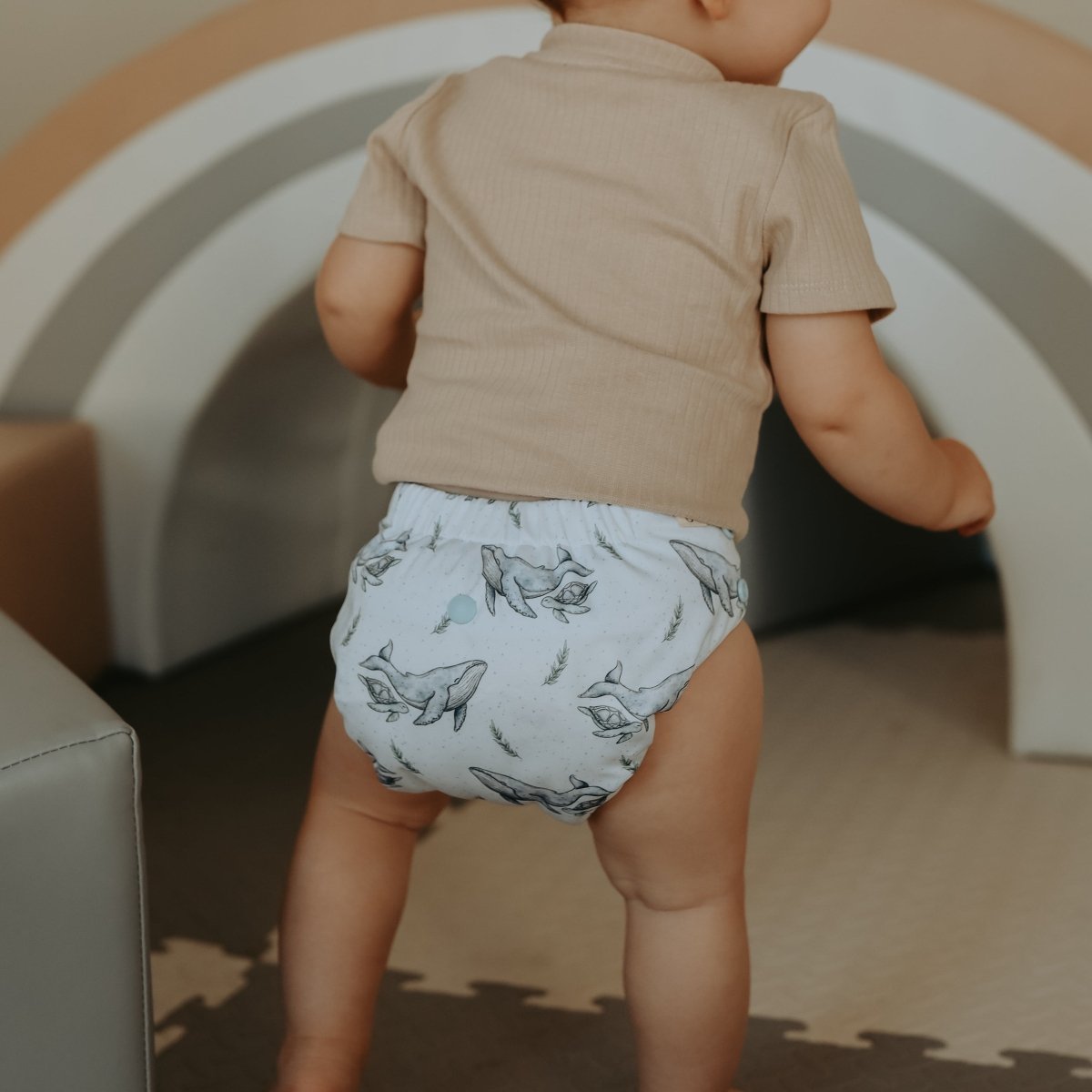 Whales 2.0 Mimi® Cloth Nappy - Mimi & Co